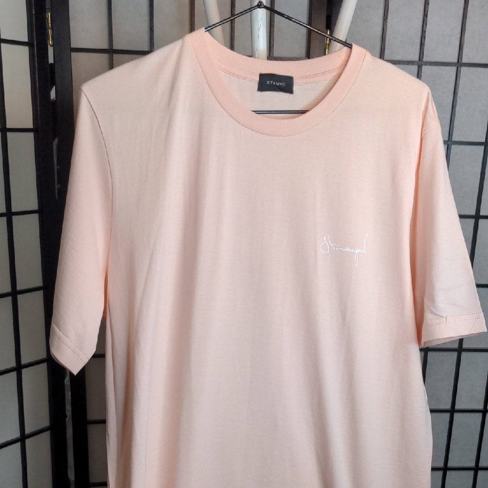 STAMPD Cursive Pink T-Shirt